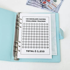Custom 100 Envelope Challenge Binder-Easy And Fun Way To Save $5,050