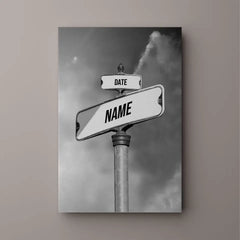 Personalized Canvas "Date Of Birth Of Children"