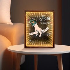 Personalized Mum We Love You Customised Starry Mirror Lightboxes