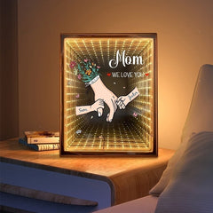 Personalized Mum We Love You Customised Starry Mirror Lightboxes