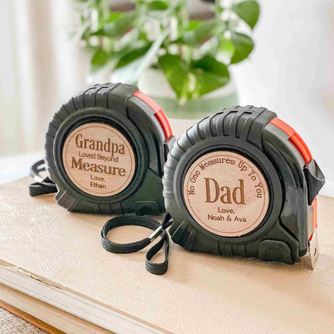 Personalized Tape Measure Hammer Set - Best Gift For Father's Day