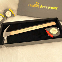 Personalized Tape Measure Hammer Set - Best Gift For Father's Day