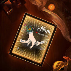 Personalized Mum We Love You Customised Starry Mirror Lightboxes