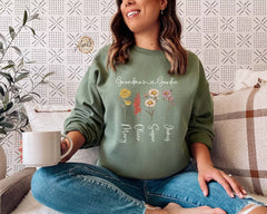 Personalized Mom's Garden Sweatshirt